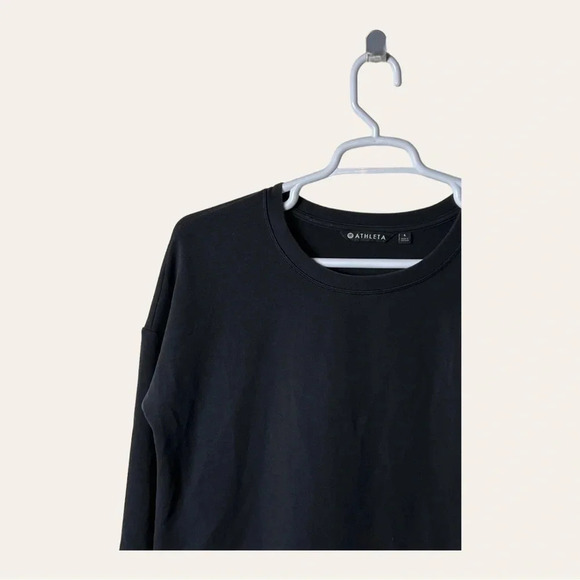 1574, ATHLETA OVERSIZED SWEATER SIZE LARGE HIGH LOW DARK GRAY‎ IN COLOR - Picture 3 of 9